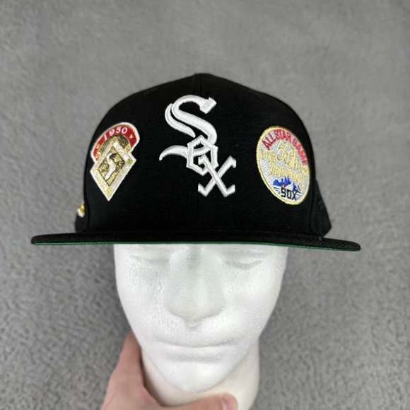 New Era Other - Hat Club‎ Chicago White Sox New Era 59Fifty Hat 8 All Star Game Patches Black